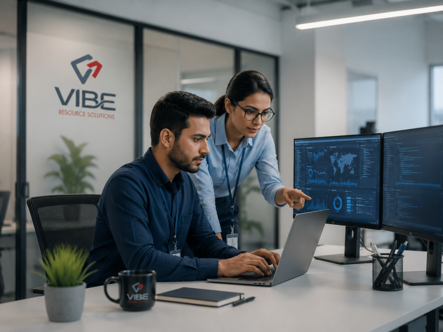 Human and AI support approach